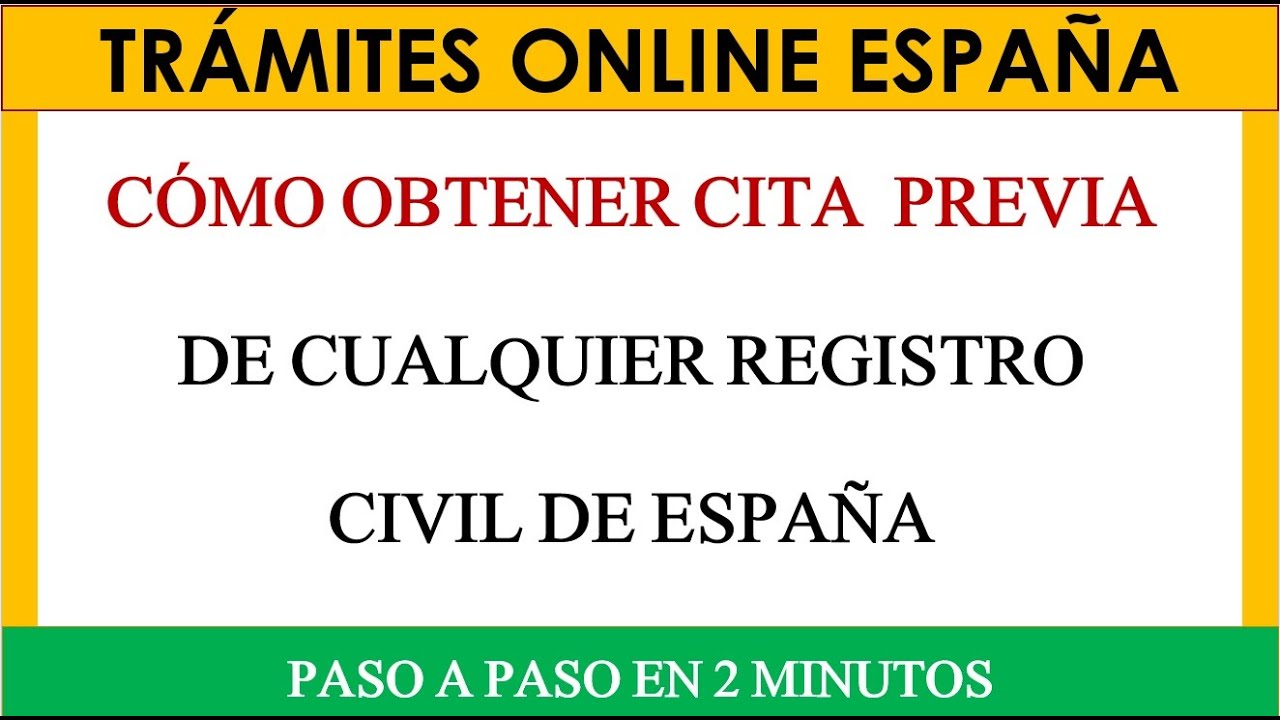 Cómo pedir cita previa en el Registro Civil Central de Madrid