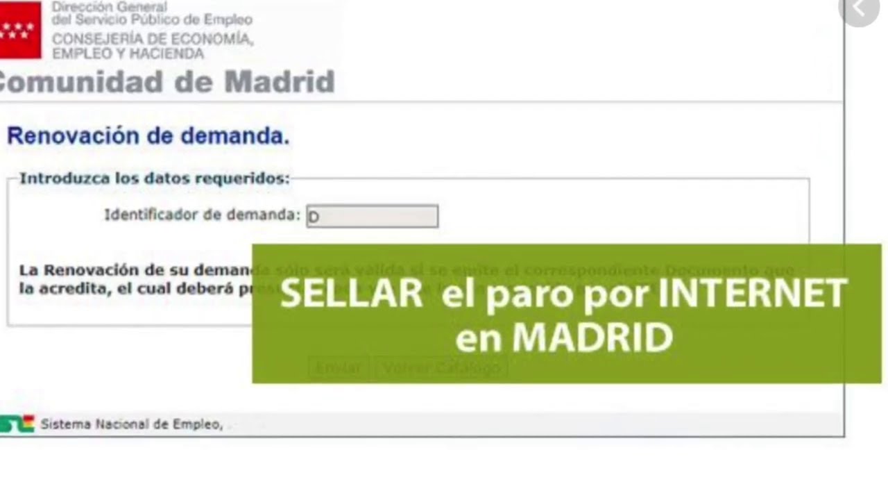 Cómo renovar la demanda de empleo por teléfono Madrid
