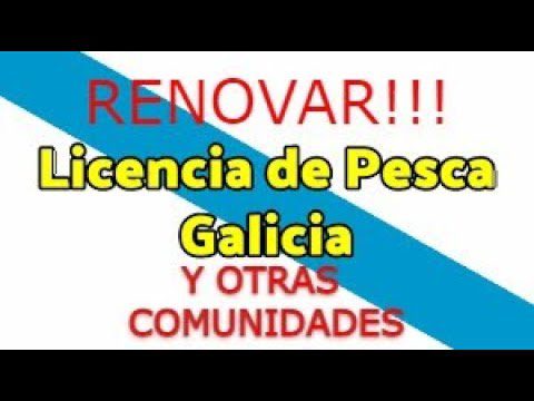 renovar licencia de pesca galicia