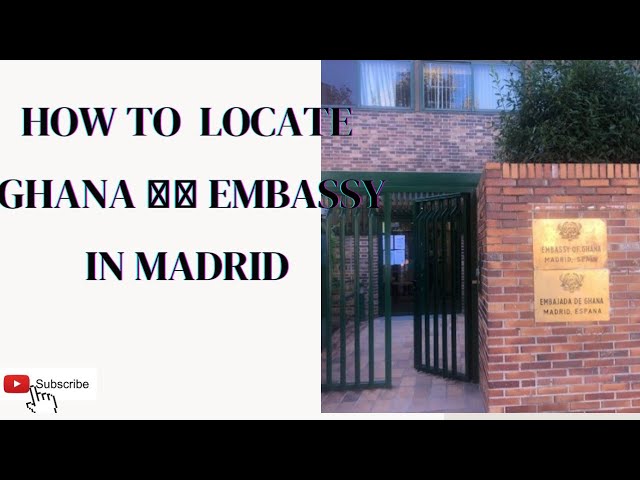 embajada de ghana en madrid