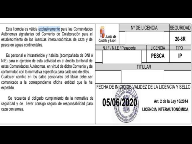 sacar licencia de pesca castilla la mancha